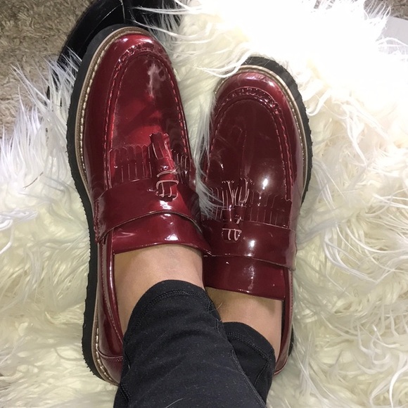 Patent Leather Tassel Loafers (M8/W9.5) - Picture 1 of 8